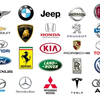 world famous car brands isolated white background srilanka september collection famous car brands logos printed white 197196343